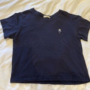 Teddy bear top shirt navy